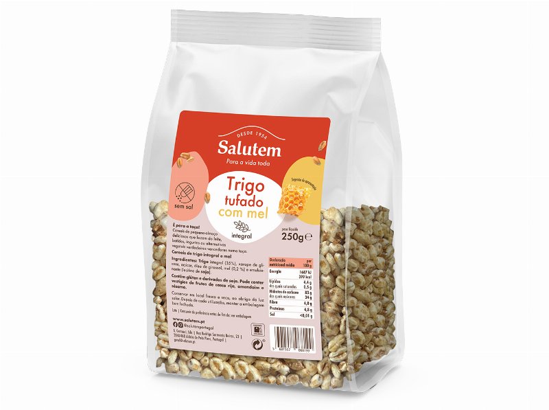 Cereais Salutem Trigo Integral Com Mel 250 g