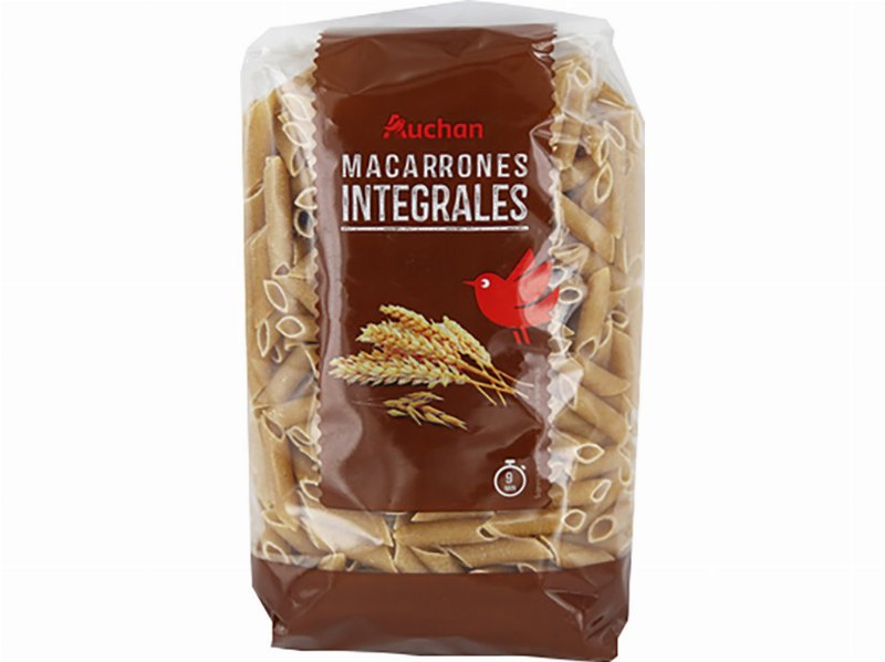 Massa Auchan Macarrão Integral 500 g