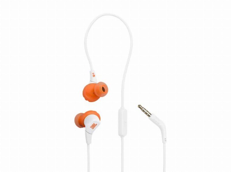 Auriculares C/Fios Jbl Endurance Run 3 Branco/Laranja