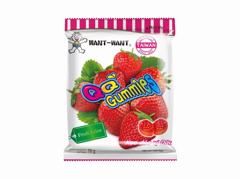 Gelatina Want Want Sabor Morango 70 g