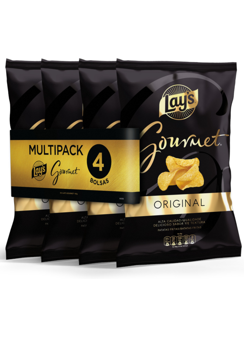 Batatas Fritas Gourmet Pack 4 Lay's 0.16Kg
