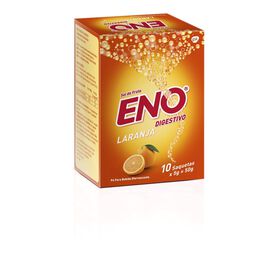 Sais Em Pó Efervescente De Laranja Eno 10 X 5 gr