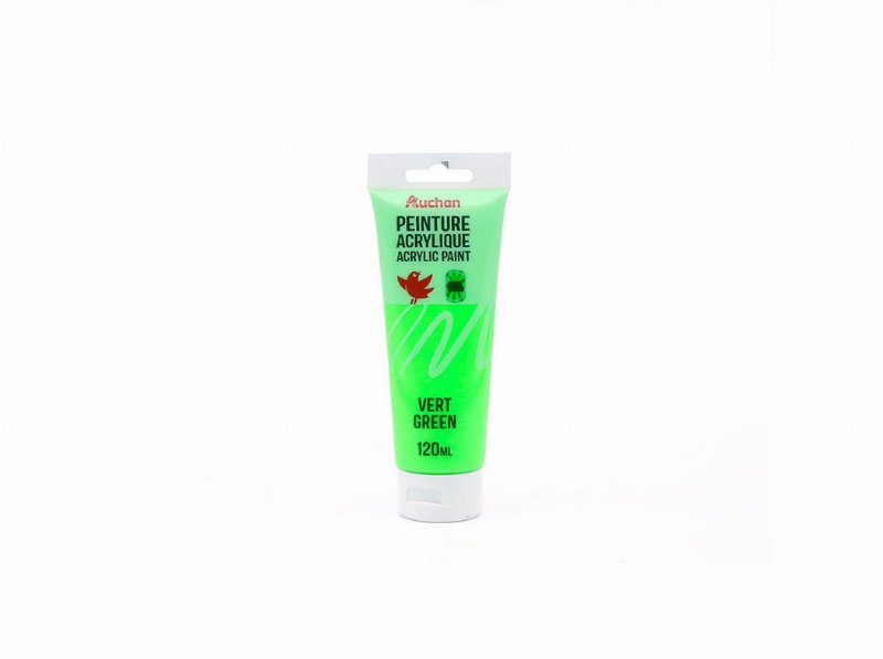 Tinta Acrílica Auchan Verde 120 ml