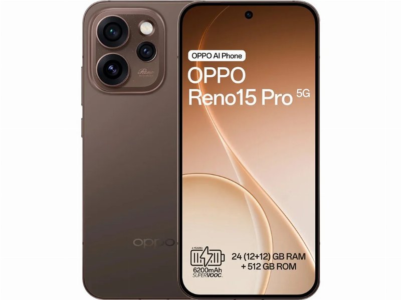 Smartphone Oppo Reno15 Pro 5 g (6.32'' 12/512Gb Preto Mocha)