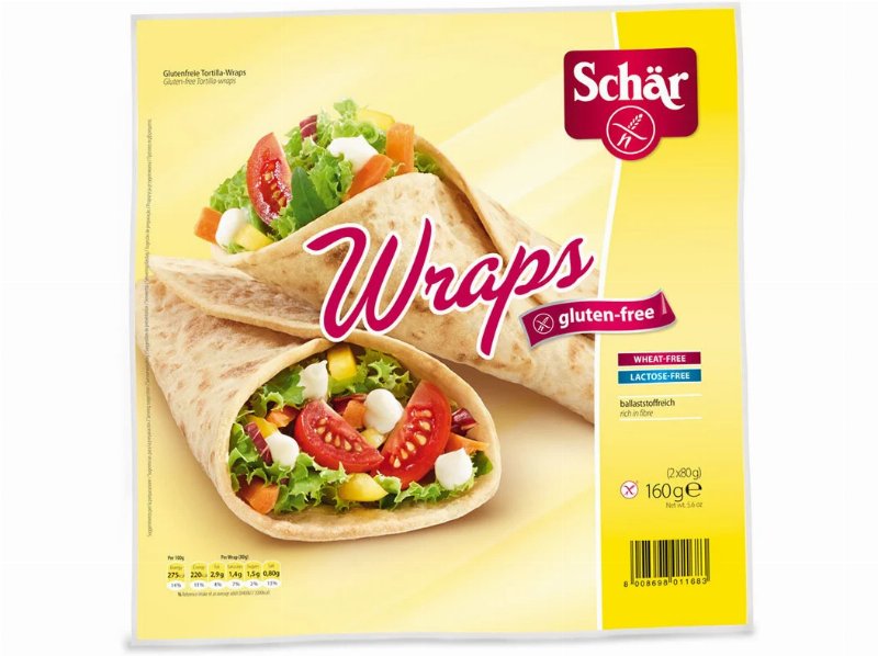 Wraps Schar Tortilhas Sem Glúten 160 g
