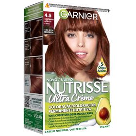 Coloração Permanente Castanho Acajou 4.5 Garnier Nutrisse 1 Un