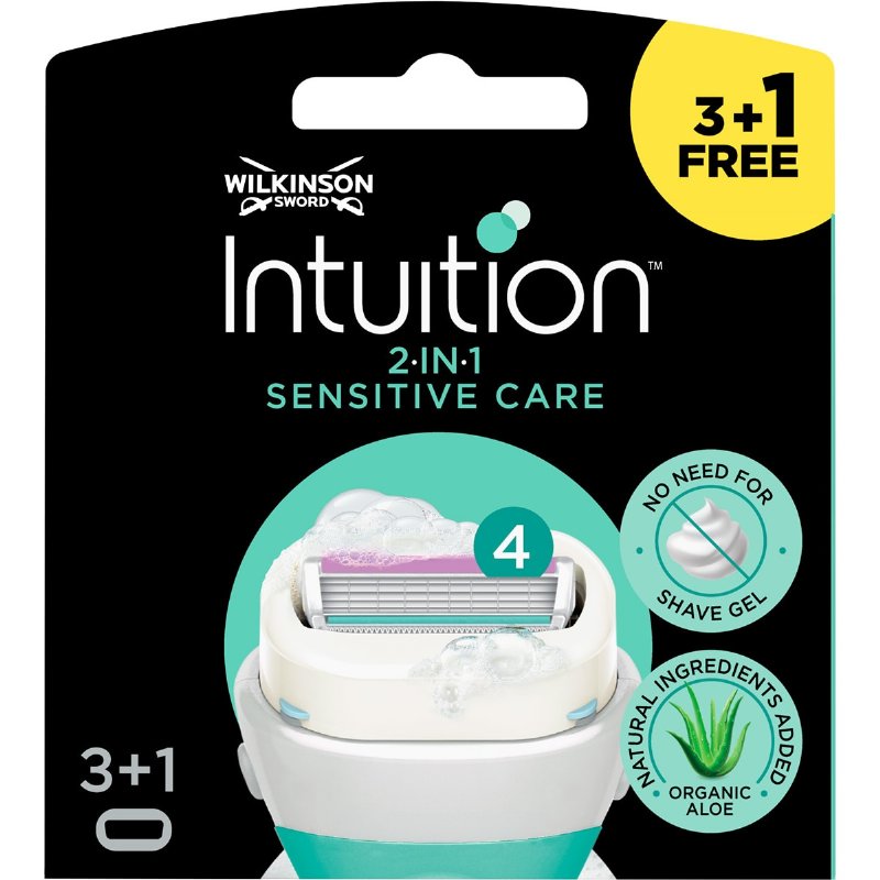 Lâminas Depilatórias Sensitive Care Recargas Pack 3 + 1 Grátis 4 unidades