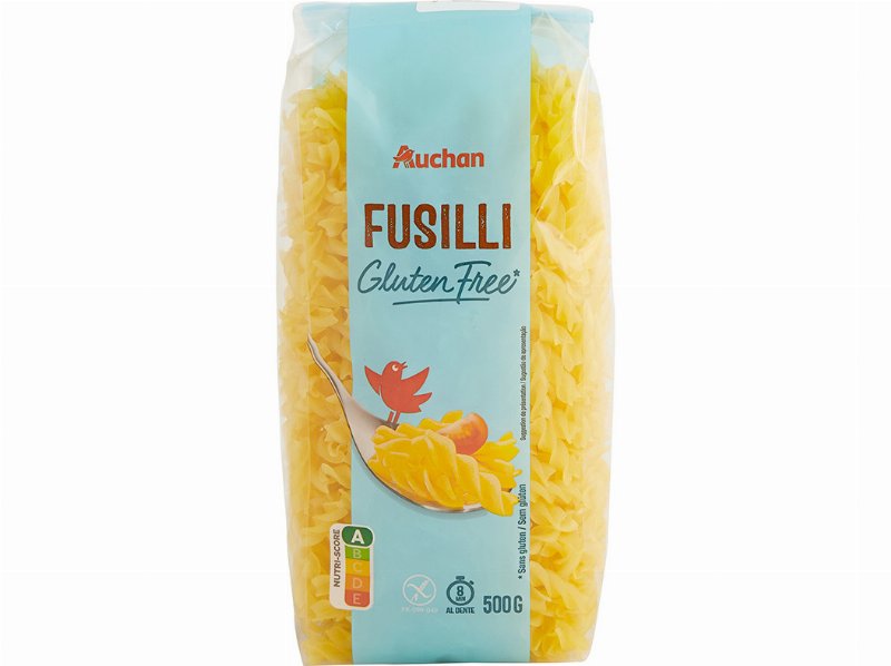 Massa Auchan Fusilli Sem Glúten 500 g