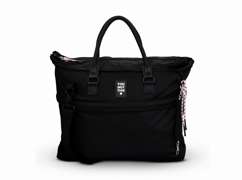 Tote Bag Firmo Eco Smilley Days Preto 49X35X16Cm