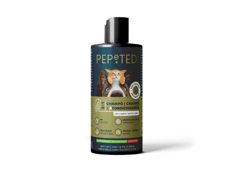 Champô Para Animais Pepe Ted 2Em1 250 ml