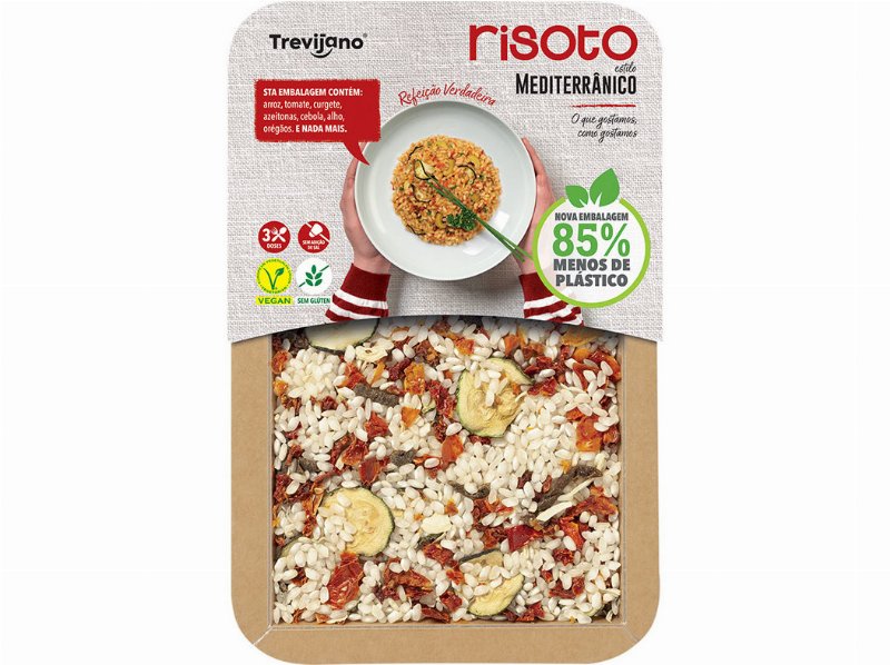 Risotto Trevijanos Mediterrâneo Sem Glúten Vegan 280 g