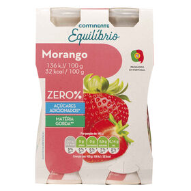Iogurte Líquido Magro Morango Continente Equilíbrio 640 gr (4 Un)