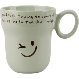 Caneca 340 ml Smile Verde Kasa