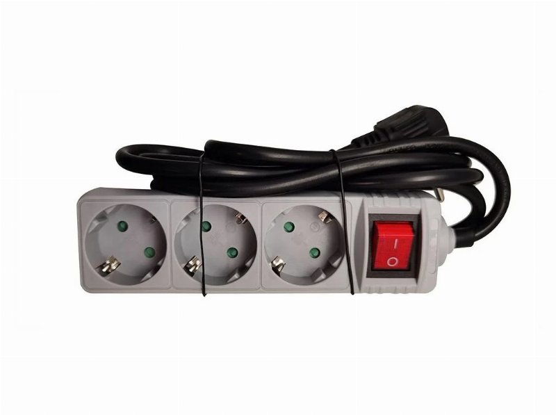 Extensão Eléctrica Auchan Com 3 Tomadas 1.5M