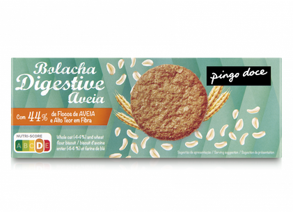 Bolachas Digestivas De Aveia Pingo Doce 0.425Kg