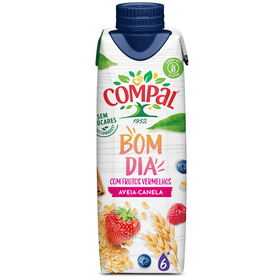 Néctar Frutos Vermelhos, Aveia E Canela Compal Bom Dia 30 cl