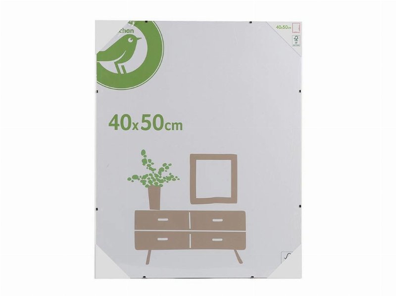 Moldura Vidro Auchan Essencial Branco 40X50Cm