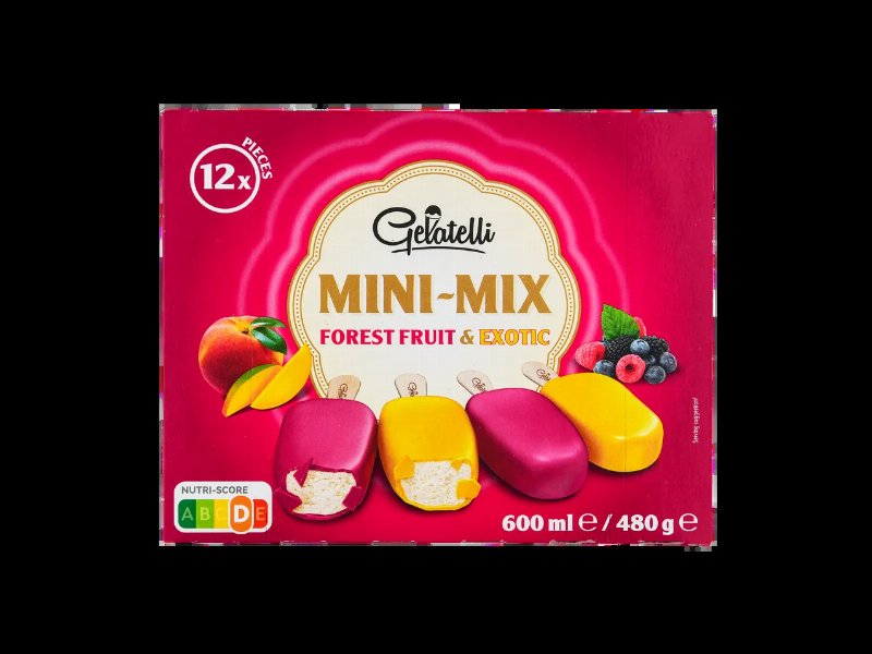 Gelado De Fruta Mini Com Baunilha