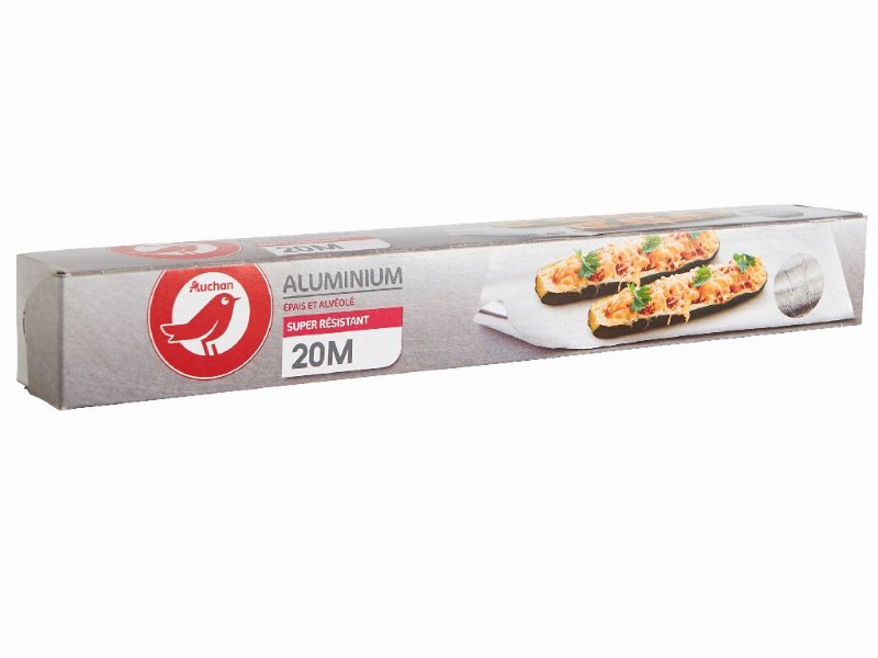 Papel Auchan Alumínio Super Resistente 20M