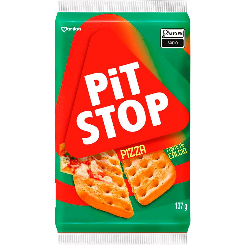 Bolachas Cracker Pit Stop Pizza 137 g