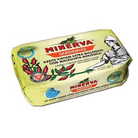 Sardinha Inteira Em Azeite Com Malagueta Minerva 120 gr (Peso Escorrido 85 gr)