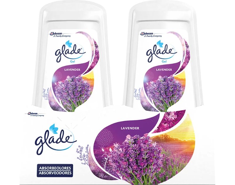 Ambientador Glade Absorve Odor Lavanda 2X150 g