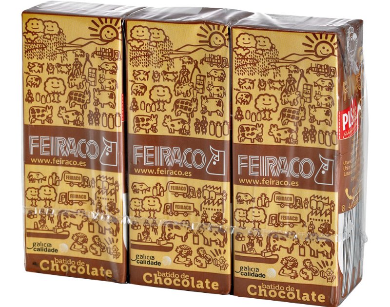 Leite Feiraco Com Chocolate 3X200 ml