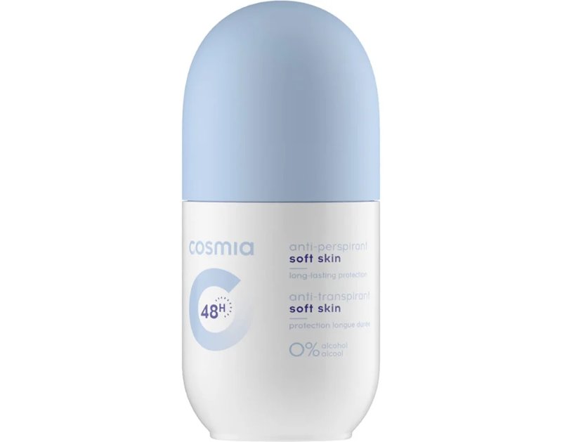 Desodorizante Roll On Cosmia Pele Sensível Sem Álcool 50 ml