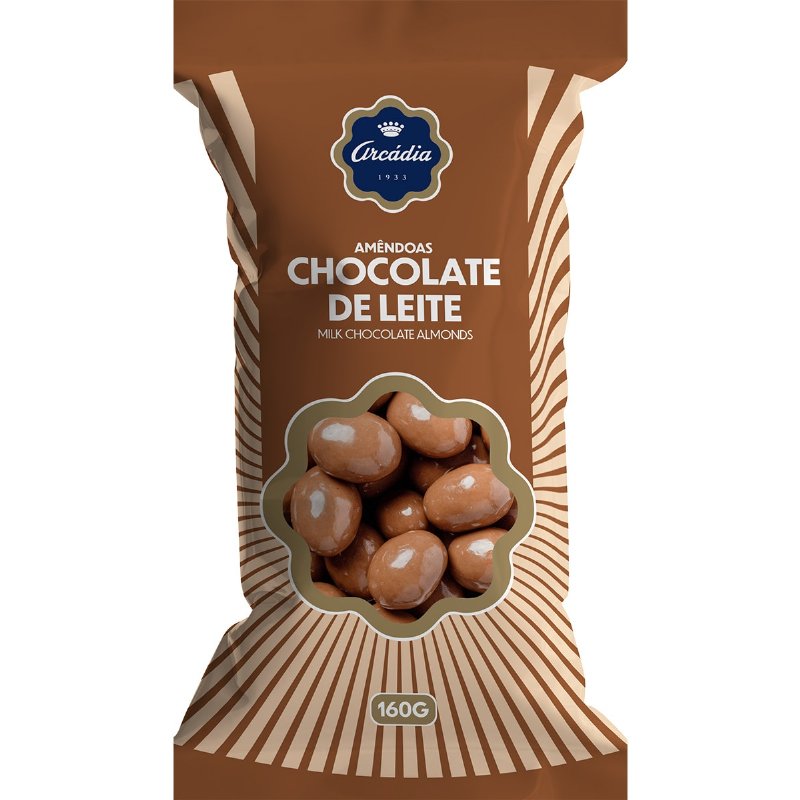 Amêndoas Cobertas De Chocolate De Leite 160 g