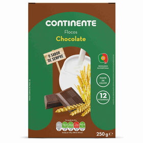 Flocos Cereais Com Chocolate Continente 250 gr