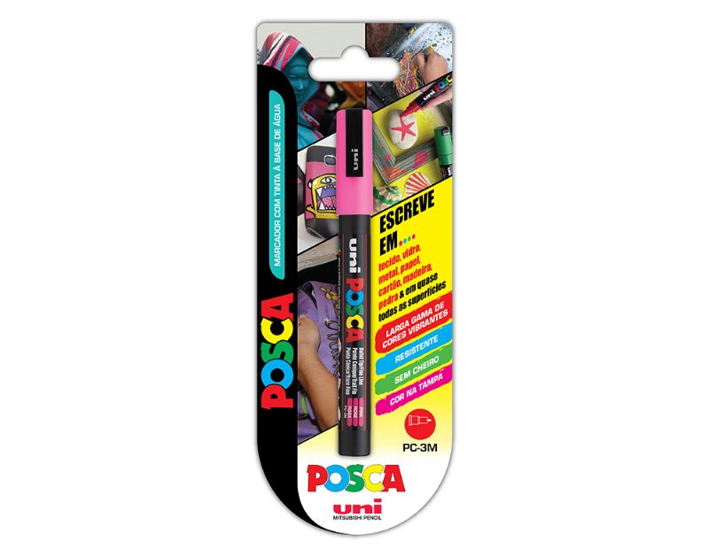 Marcador Posca Uni-Ball Pc-3M Cores Sortidas