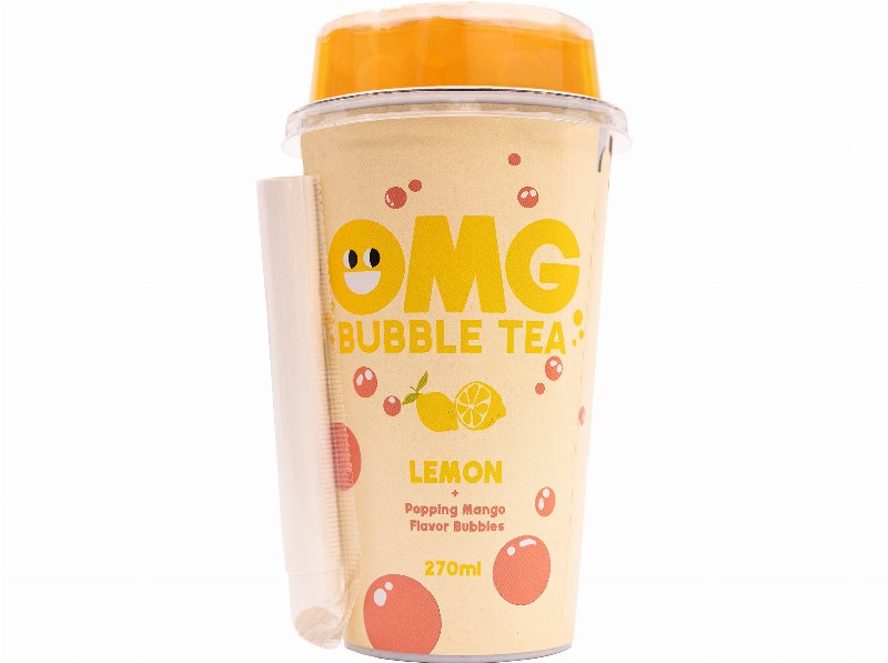 Bubble Tea Omg Limão C/Bolhas De Manga 0.27 l