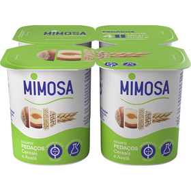 Iogurte Pedaços Cereais E Avelã Mimosa 480 gr (4 Un)