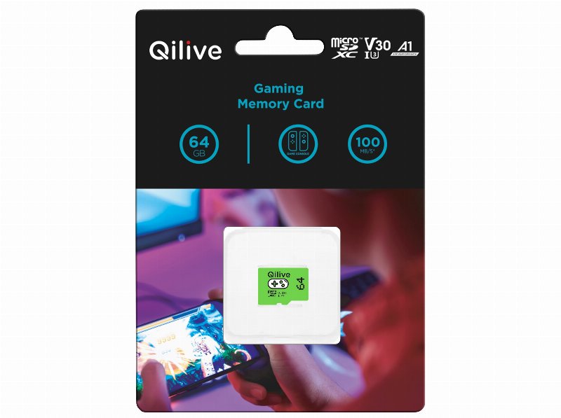 Cartão Memória Msd Qilive Cl.10 Uhs-I U3 Gaming 64Gb