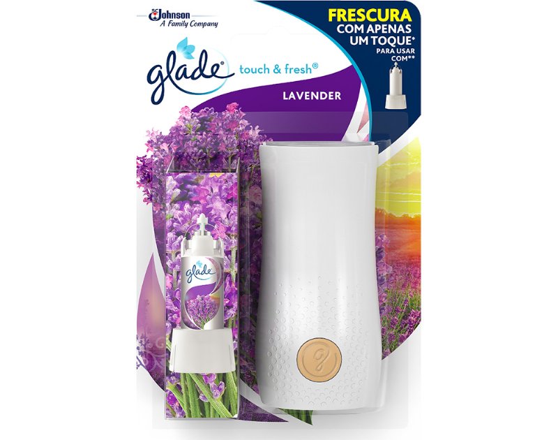 Ambientador Glade Touch & Fresh Aparelho Lavanda 10 ml
