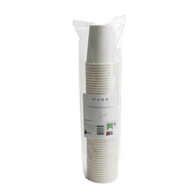 Conjunto 50 Copos Papel Brancos 26 cl Kasa