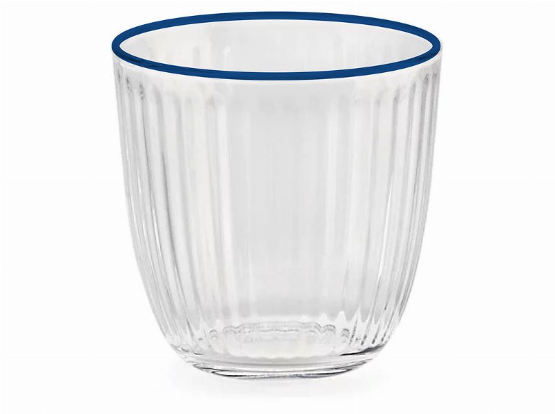 Copo Vidro Relevo Actuel Riscas 30 cl