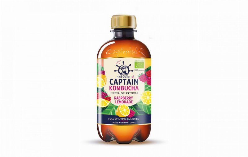 Chá Fermentado De Framboesa Captain Kombucha 0.4L