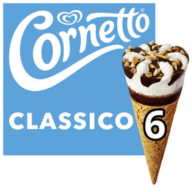 Gelado Cone Clássico Cornetto 540 ml (6 Un)