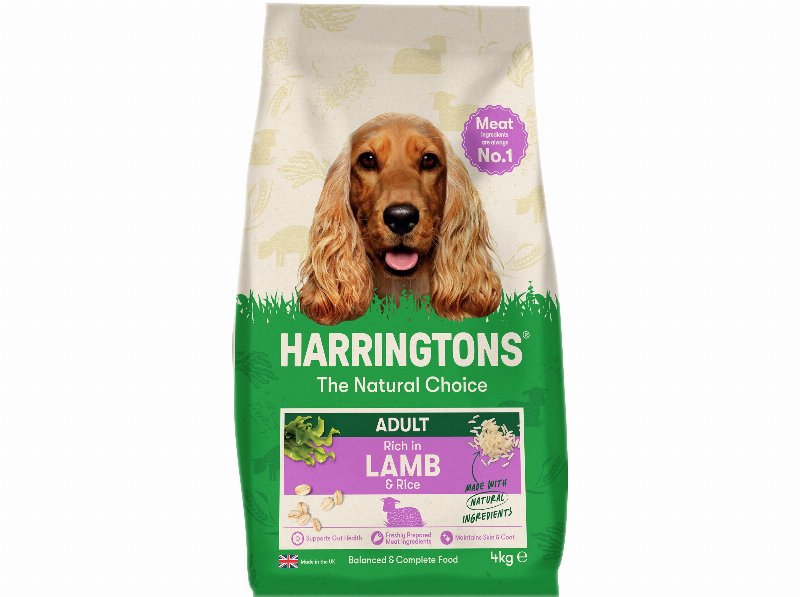 Ração Natural Para Cão Harringtons Borrego E Arroz 4 kg