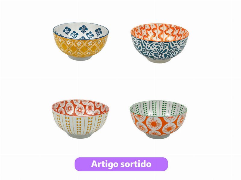 Taça Porcelana Actuel Ø18Cmxh9.4Cm 130 cl Modelos Sortidos