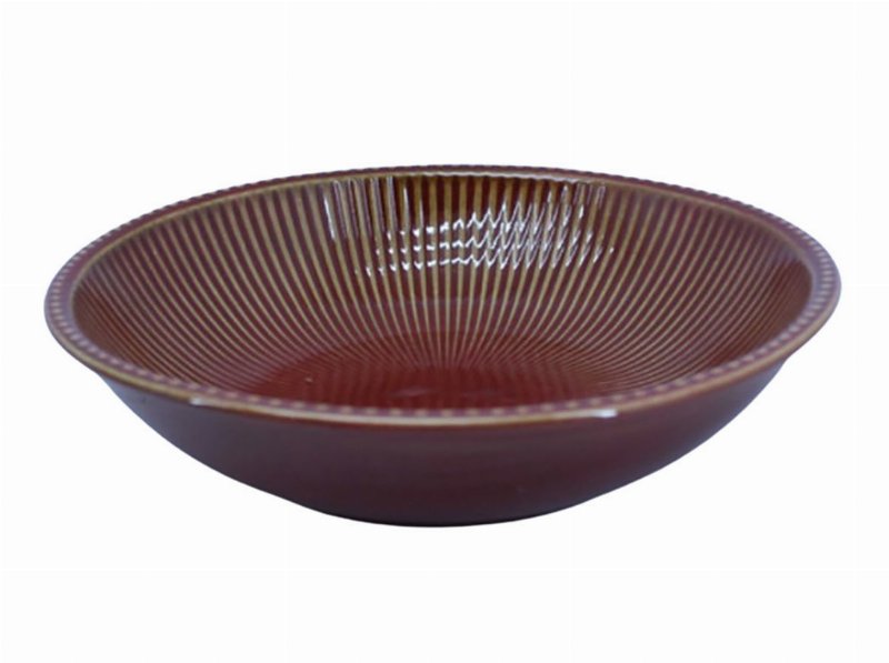 Prato Sopa Grés Actuel Castanho Ø21Cm