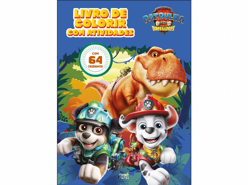 Livro Patrulha Pata: O Filme Dos Dinossauros: Lvr Colorir