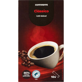 Café Solúvel Clássico Saquetas Continente 10 X 2 gr