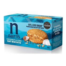 Bolachas De Aveia, Coco E Chia Nairns 200 gr