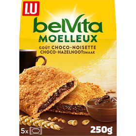 Bolachas Soft Bakes Recheadas De Chocolate E Avelã Belvita 250 gr (5 Un)