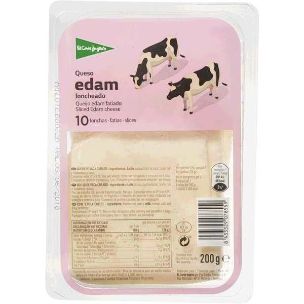 Queijo Edam Em Fatias 200 g