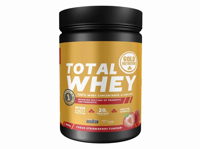 Total Whey Goldnutrition Morango 800 g