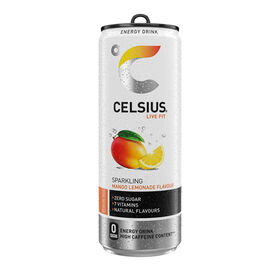 Bebida Energética Em Lata Gaseificada Manga E Limão Sem Açúcar Celsius 35,5 cl