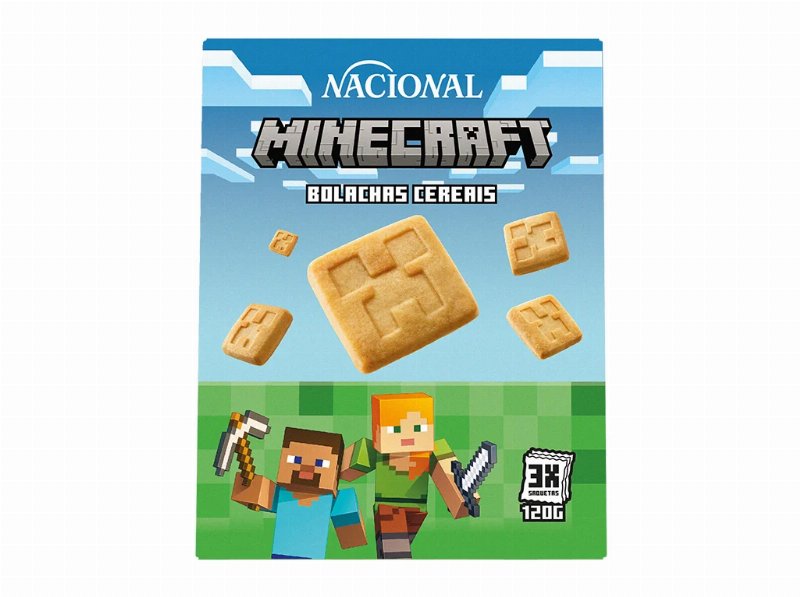 Bolachas Nacional Cereais Minecraft 120 g
